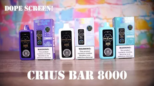 Review of Crius Bar 8000 Disposable disposable TV from OBS